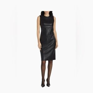 Spanx Faux Leather Sheath Dress NWT‎ 1X